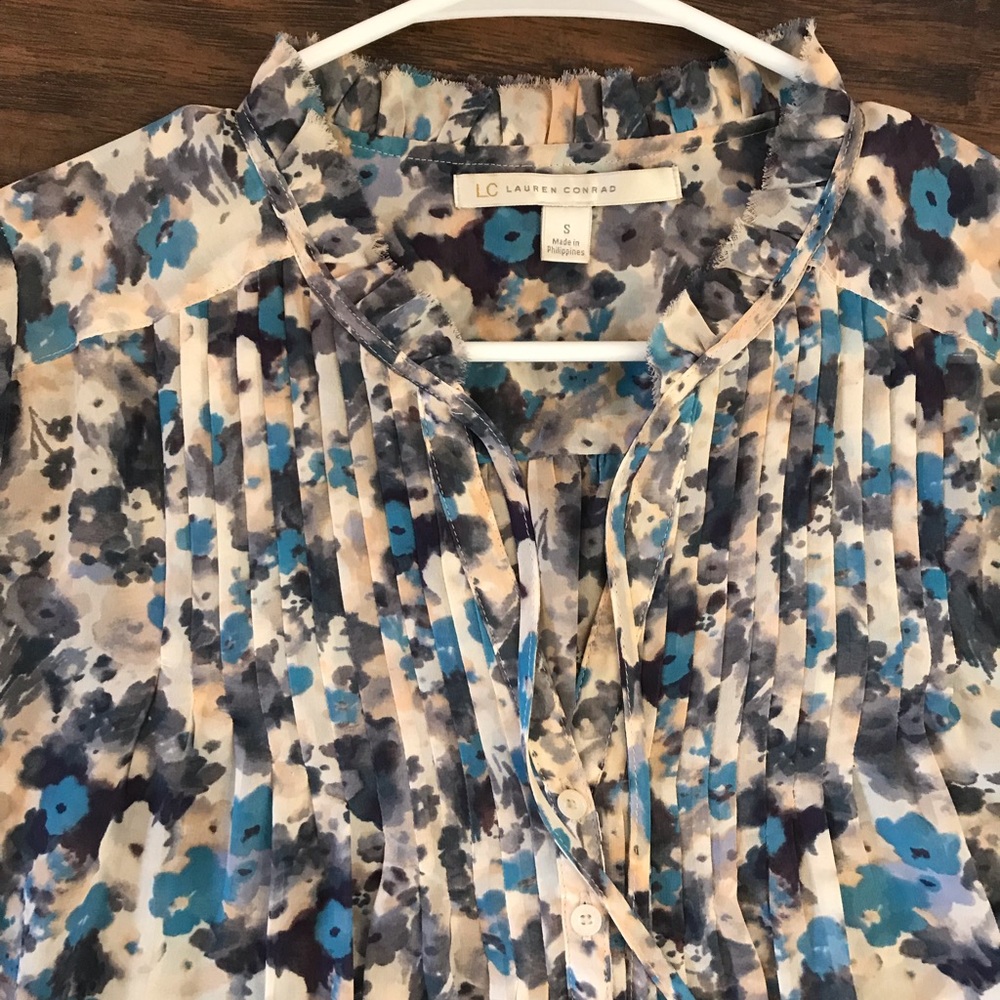 Lauren Conrad floral blouse